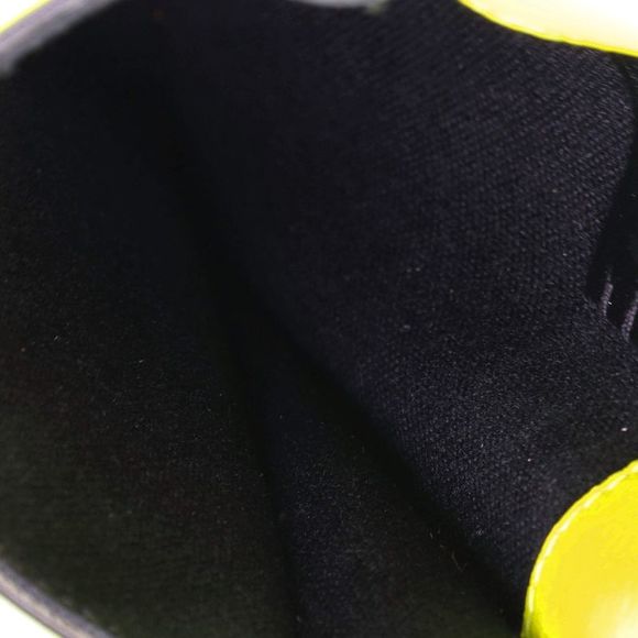 Valentino Garavani Uomo Vring Neck Pouch Leather Green - Picture 6 of 7